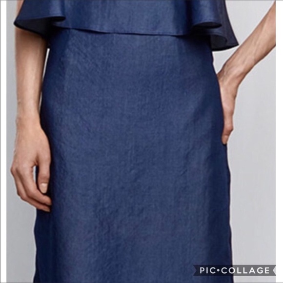 WHIT Strapless Chambray Mushroom Dress NWT $450 - Picture 7 of 11